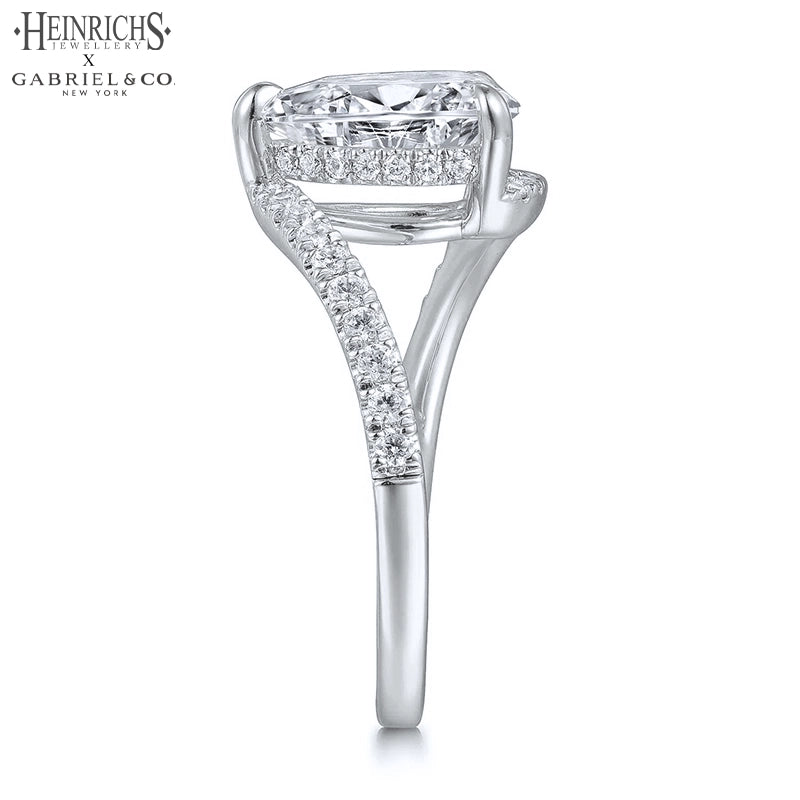 1.25ctr-2.50ctr Pear Cut Lab Grown Diamond Ring Tailor Made