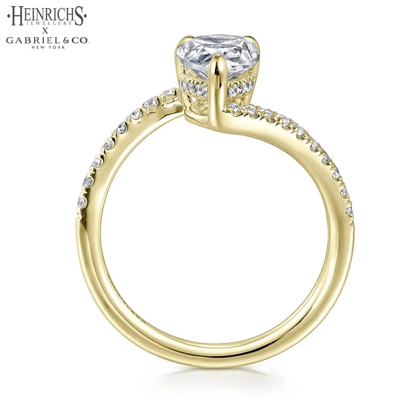 1.25ctr-2.50ctr Pear Cut Lab Grown Diamond Ring Tailor Made