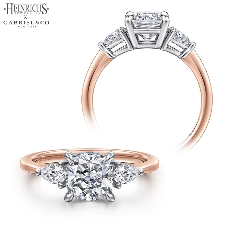 1.50ctr-3.00ctr Square Cushion Cut Lab Grown Diamond Ring