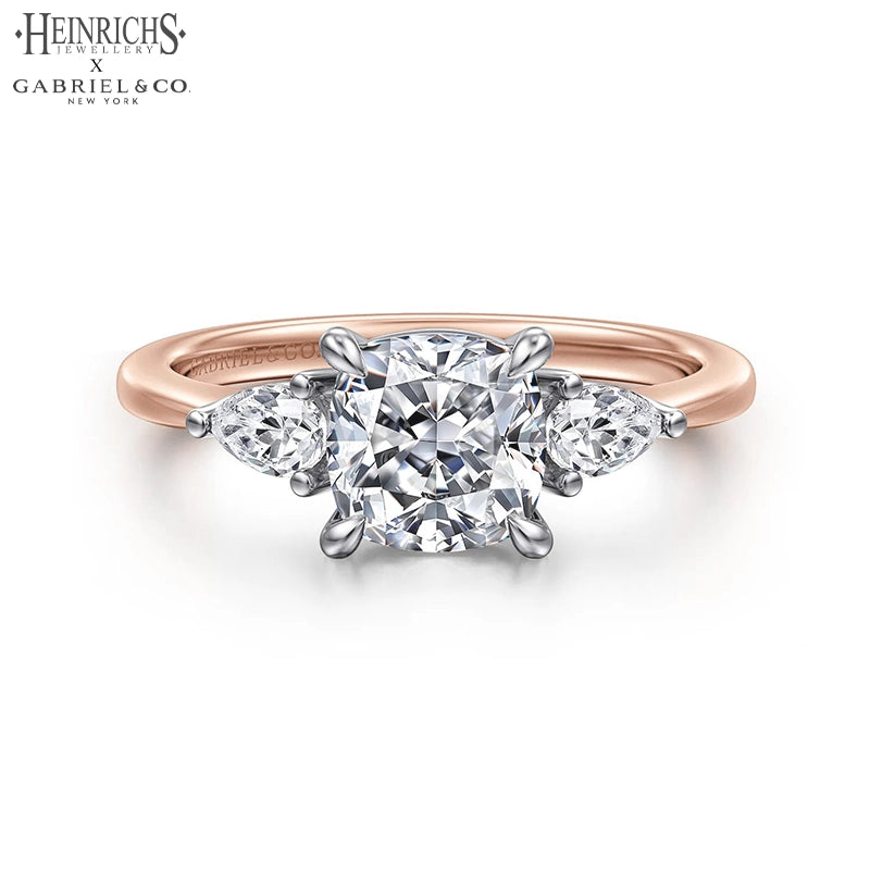 1.50ctr-3.00ctr Square Cushion Cut Lab Grown Diamond Ring