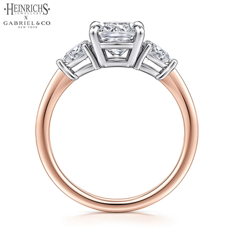 1.50ctr-3.00ctr Square Cushion Cut Lab Grown Diamond Ring