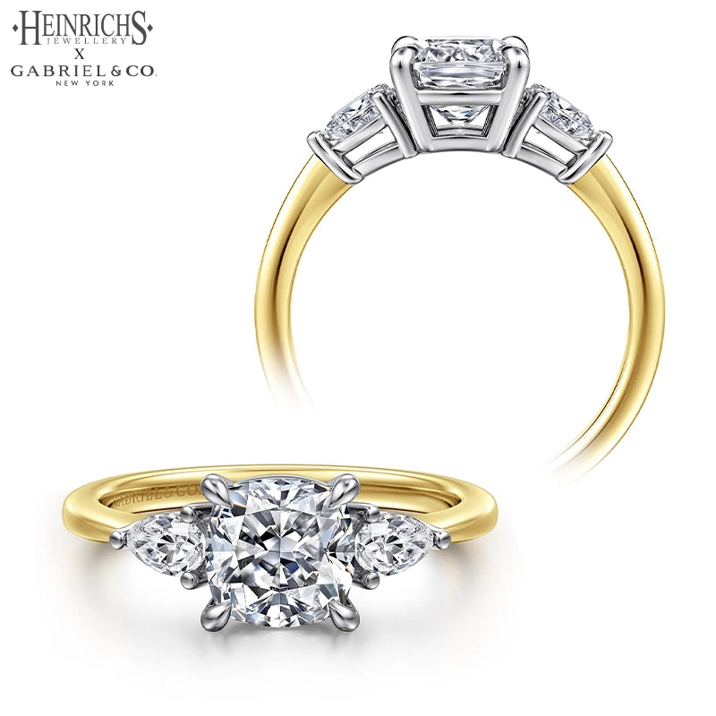 1.50ctr-3.00ctr Square Cushion Cut Lab Grown Diamond Ring Tailor Made