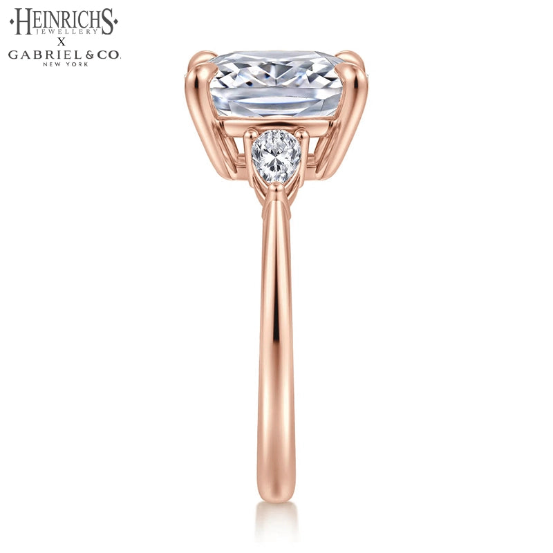 1.50ctr-3.00ctr Elongated Cushion Cut Lab Grown Diamond Ring