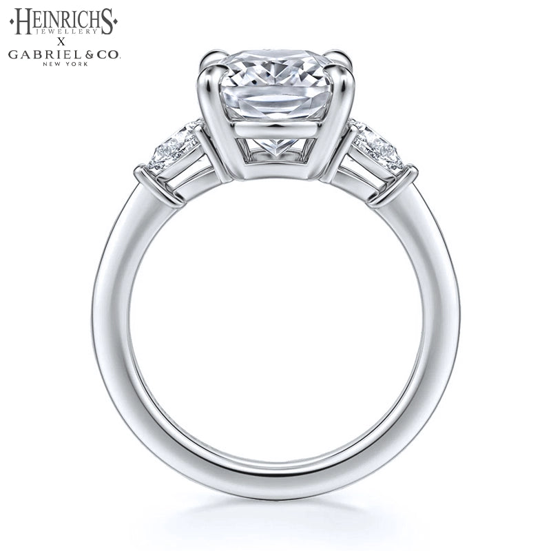 1.50ctr-3.00ctr Elongated Cushion Cut Lab Grown Diamond Ring