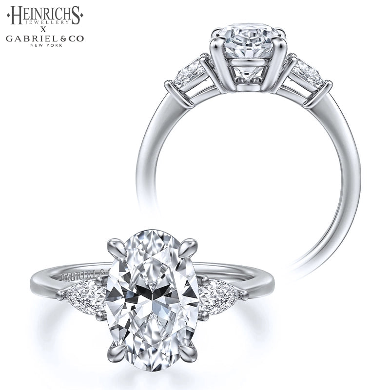 1.50ctr-3.00ctr Oval Cut Lab Grown Diamond Ring