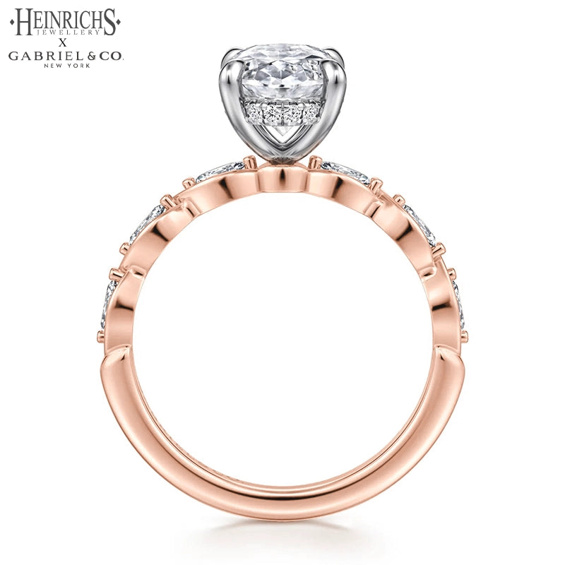 1.25ctr-2.50ctr Oval Cut Lab Grown Diamond Ring Tailor Made