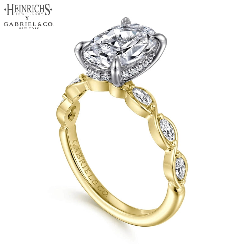 1.25ctr-2.50ctr Oval Cut Lab Grown Diamond Ring Tailor Made