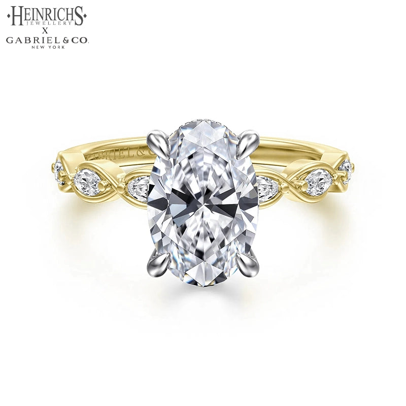 1.25ctr-2.50ctr Oval Cut Lab Grown Diamond Ring Tailor Made