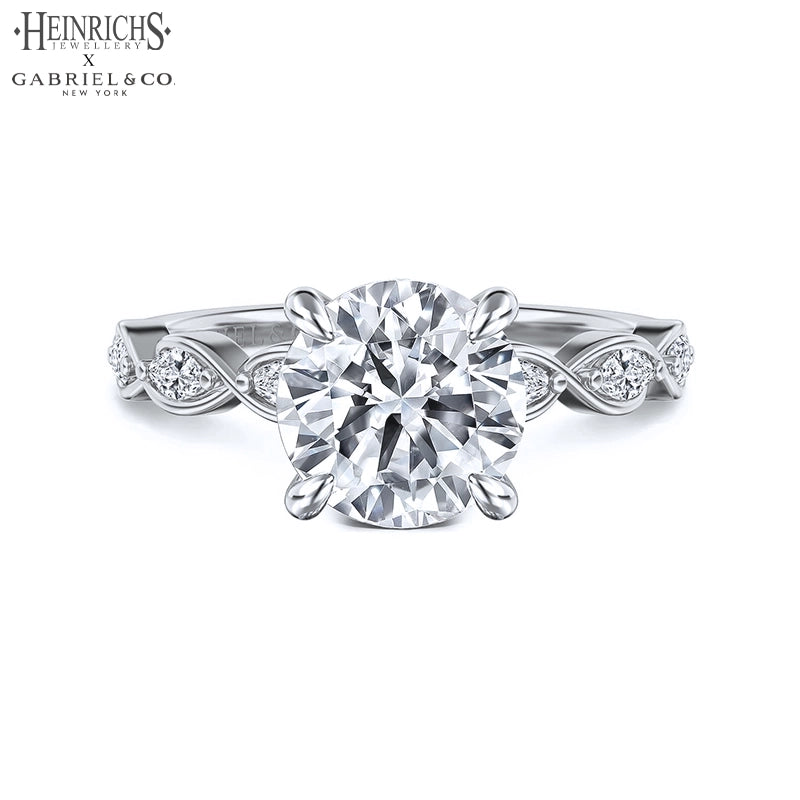 1.25ctr-2.50ctr Round Cut Lab Grown Diamond Ring Tailor Made