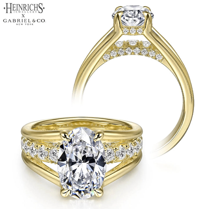 2.83ctw Oval Cut Lab Grown Diamond Ring