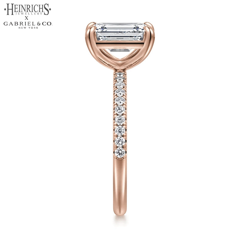 1.25ctr-2.50ctr Emerald Cut Lab Grown Diamond Ring