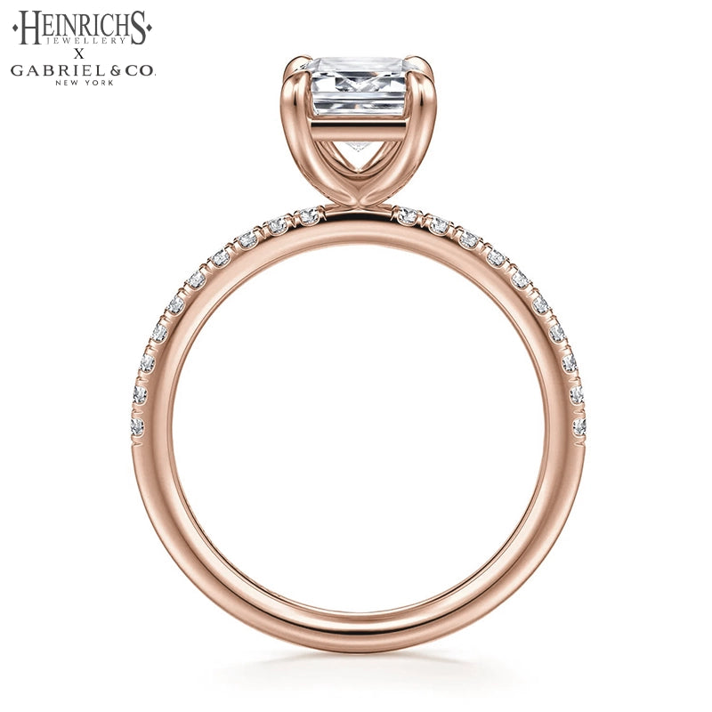 1.25ctr-2.50ctr Emerald Cut Lab Grown Diamond Ring