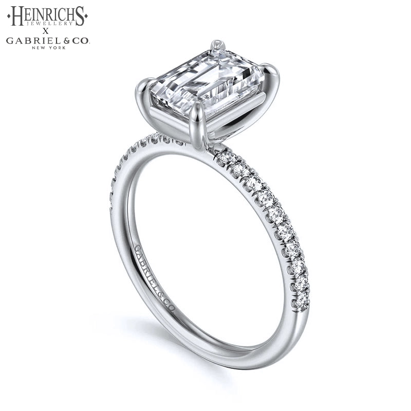 1.25ctr-2.50ctr Emerald Cut Lab Grown Diamond Ring Tailor Made