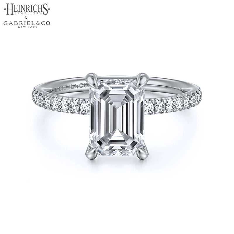 1.25ctr-2.50ctr Emerald Cut Lab Grown Diamond Ring