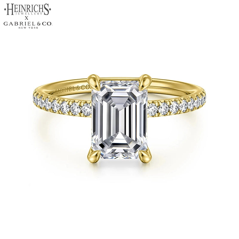 1.25ctr-2.50ctr Emerald Cut Lab Grown Diamond Ring