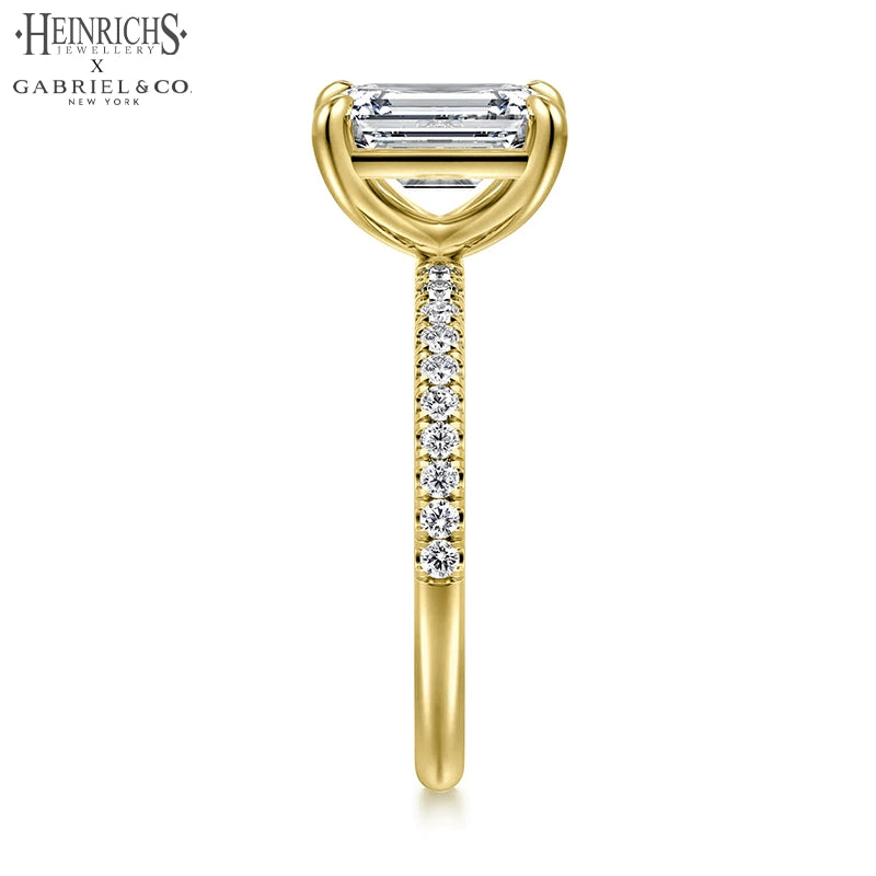1.25ctr-2.50ctr Emerald Cut Lab Grown Diamond Ring