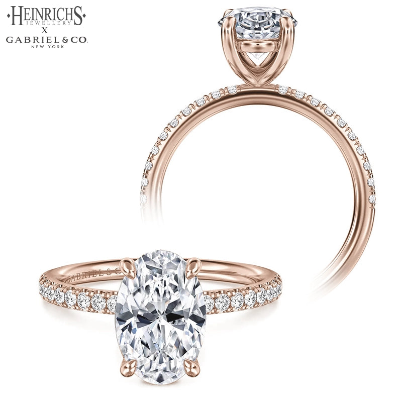 1.25ctr-2.50ctr Oval Cut Lab Grown Diamond Ring Tailor Made