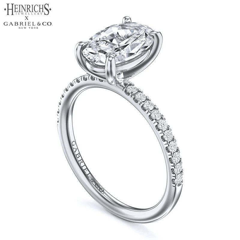 1.25ctr-2.50ctr Oval Cut Lab Grown Diamond Ring Tailor Made