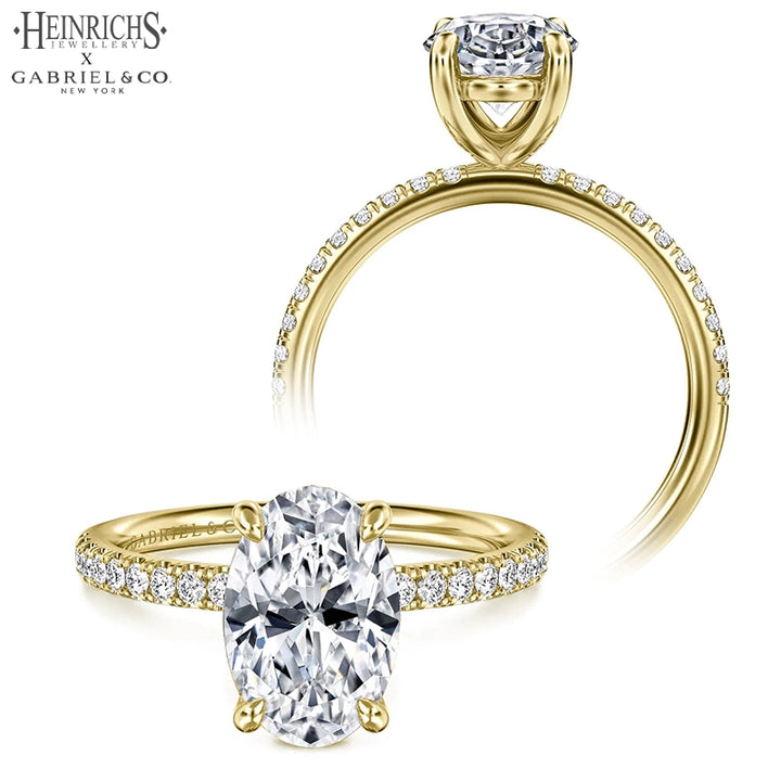 1.25ctr-2.50ctr Oval Cut Lab Grown Diamond Ring Tailor Made