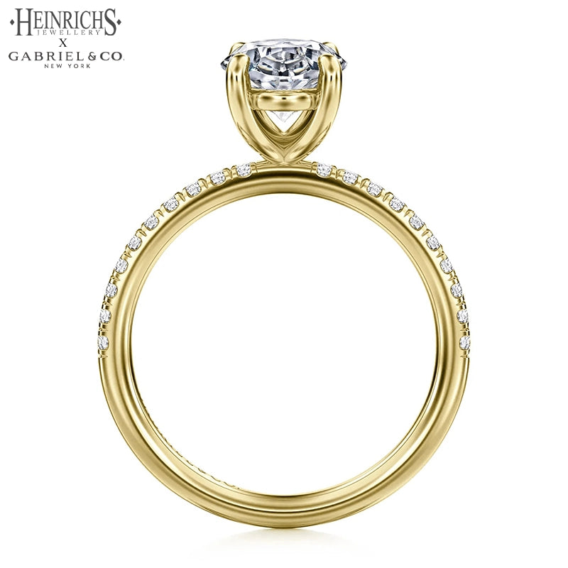 1.25ctr-2.50ctr Oval Cut Lab Grown Diamond Ring Tailor Made