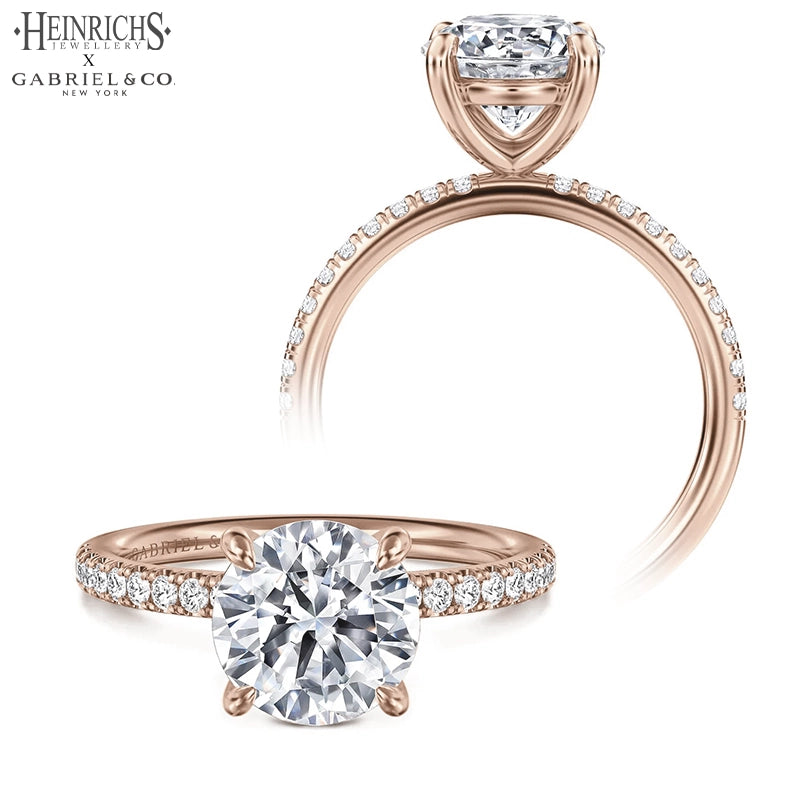 1.25ctr-2.50ctr Round Cut Lab Grown Diamond Ring Tailor Made