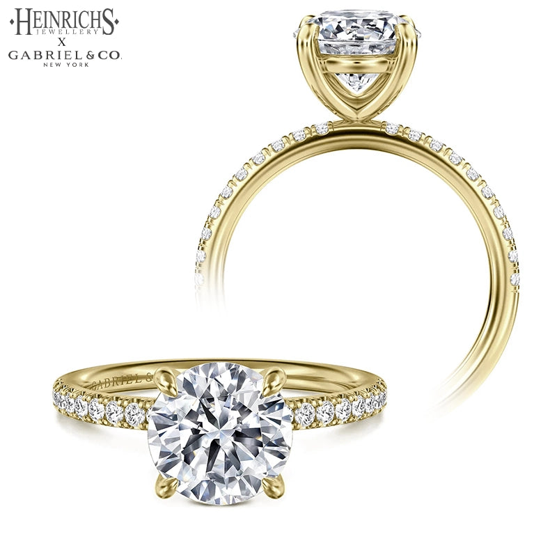 1.25ctr-2.50ctr Round Cut Lab Grown Diamond Ring Tailor Made
