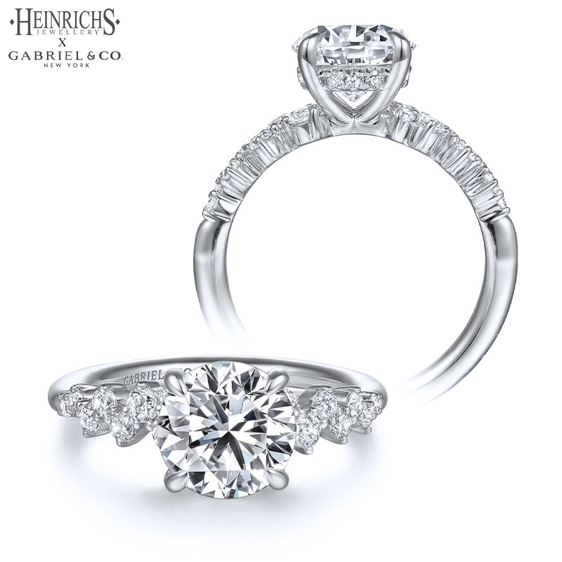 1.50ctr-3.00ctr Round Cut Lab Grown Diamond Ring