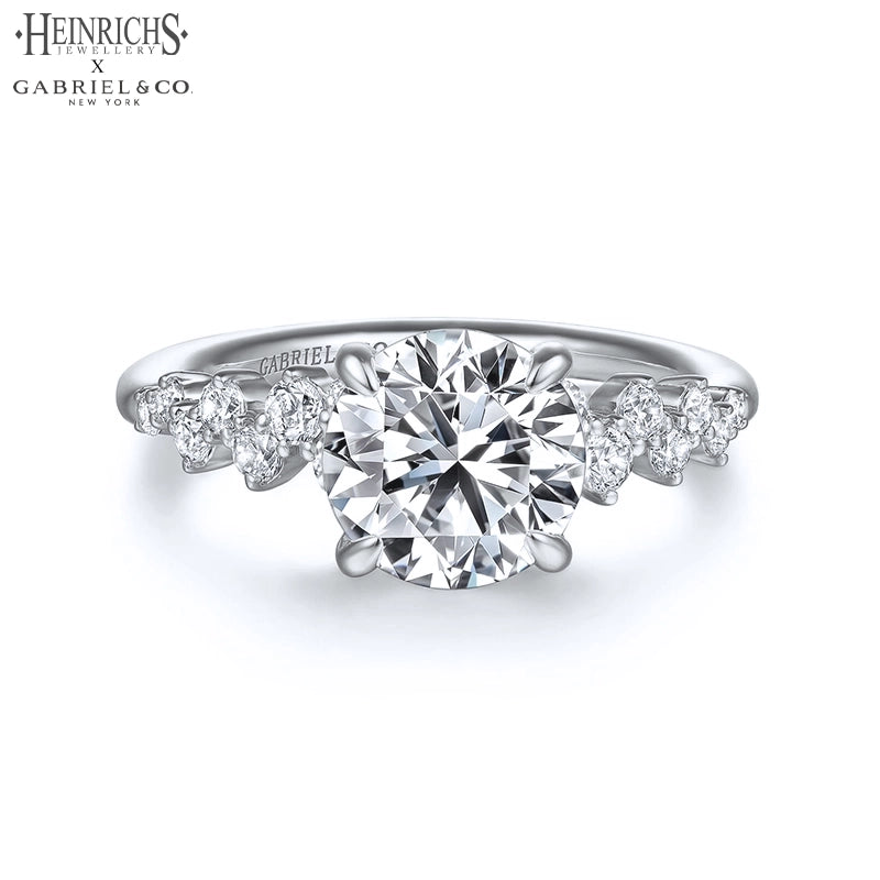 1.50ctr-3.00ctr Round Cut Lab Grown Diamond Ring