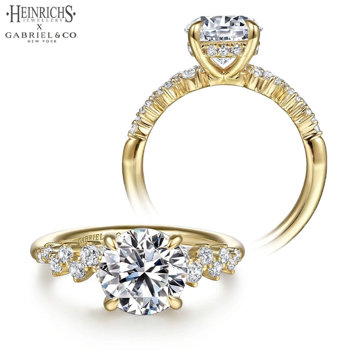 1.50ctr-3.00ctr Round Cut Lab Grown Diamond Ring Tailor Made