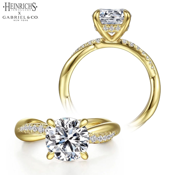 1.25ctr-2.50ctr Round Cut Lab Grown Diamond Ring Tailor Made