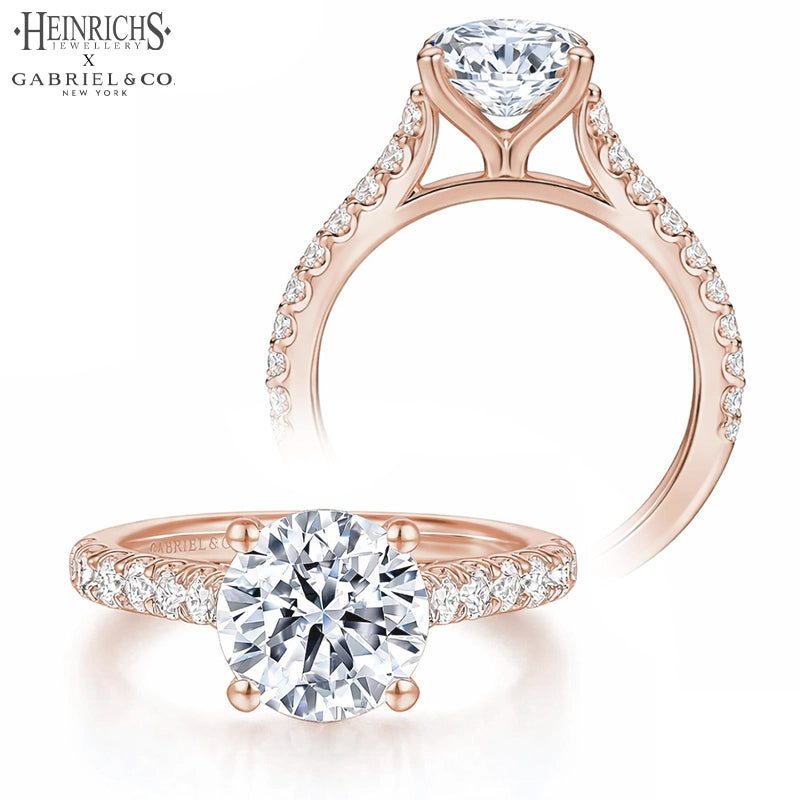 1.50ctr-3.00ctr Round Cut Lab Grown Diamond Ring