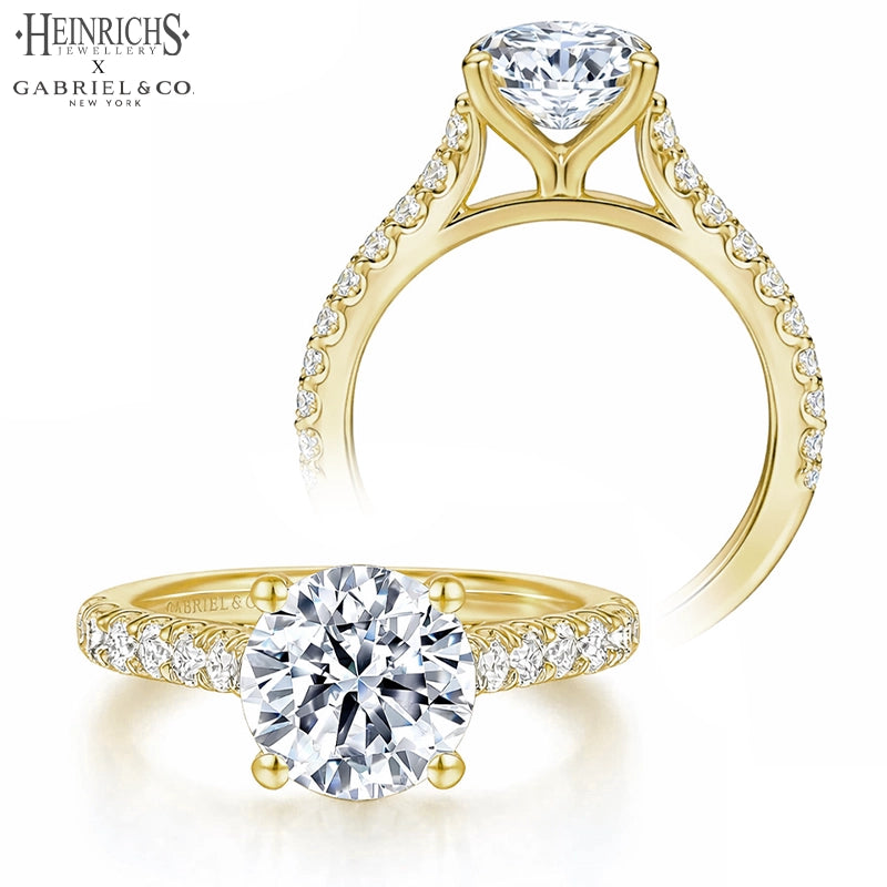 1.50ctr-3.00ctr Round Cut Lab Grown Diamond Ring