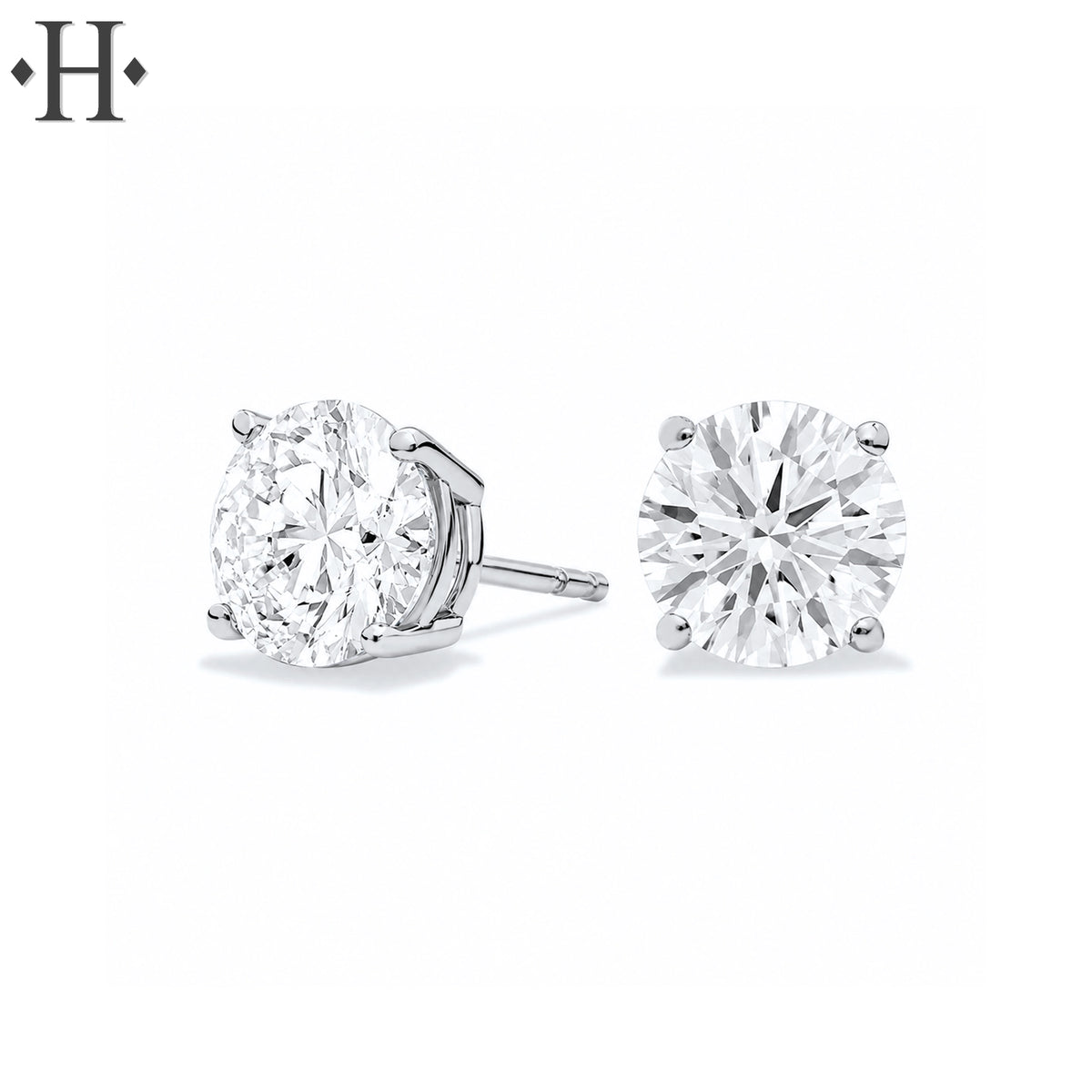 2.00cts Classic Set Lab Grown Diamond Earrings