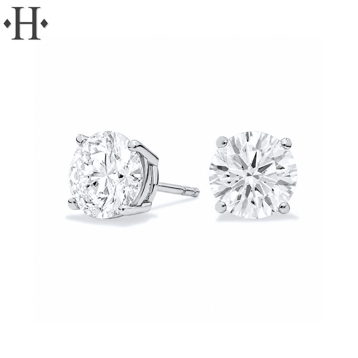 2.00cts Classic Set Lab Grown Diamond Earrings