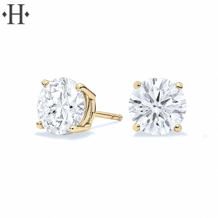 2.00cts Classic Set Lab Grown Diamond Earrings
