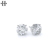 1.50cts Classic V Set Lab Grown Diamond Earrings