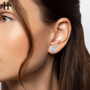 3.00cts Classic Set Lab Grown Diamond Earrings