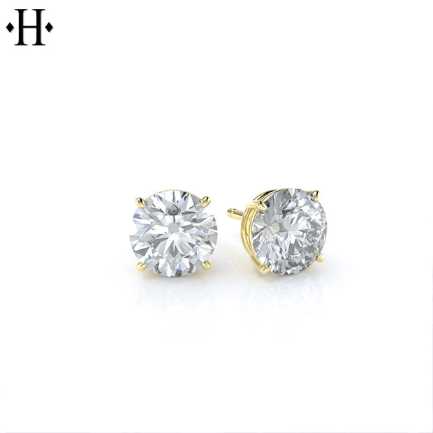 1.50cts Classic V Set Lab Grown Diamond Earrings