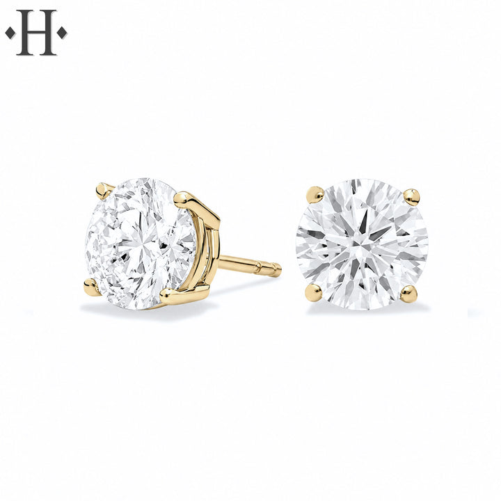 3.00cts Classic Set Lab Grown Diamond Earrings