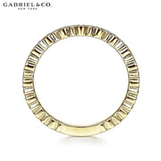 Natural Diamond Vintage Milgrain Stackable Ring