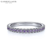 14kt Amethyst Stackable Ring