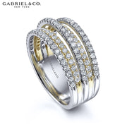 0.95cts Diamond Layered Stackable Ring