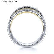 0.95cts Diamond Layered Stackable Ring