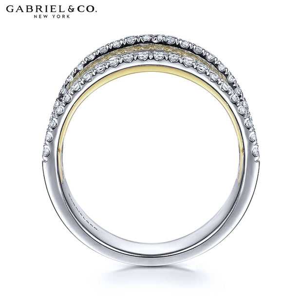 0.95cts Diamond Layered Stackable Ring