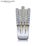 0.95cts Diamond Layered Stackable Ring