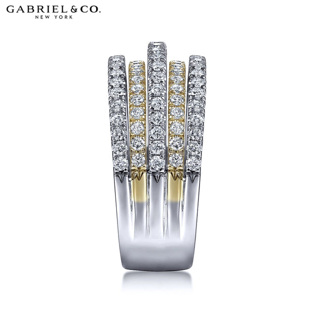 0.95cts Diamond Layered Stackable Ring