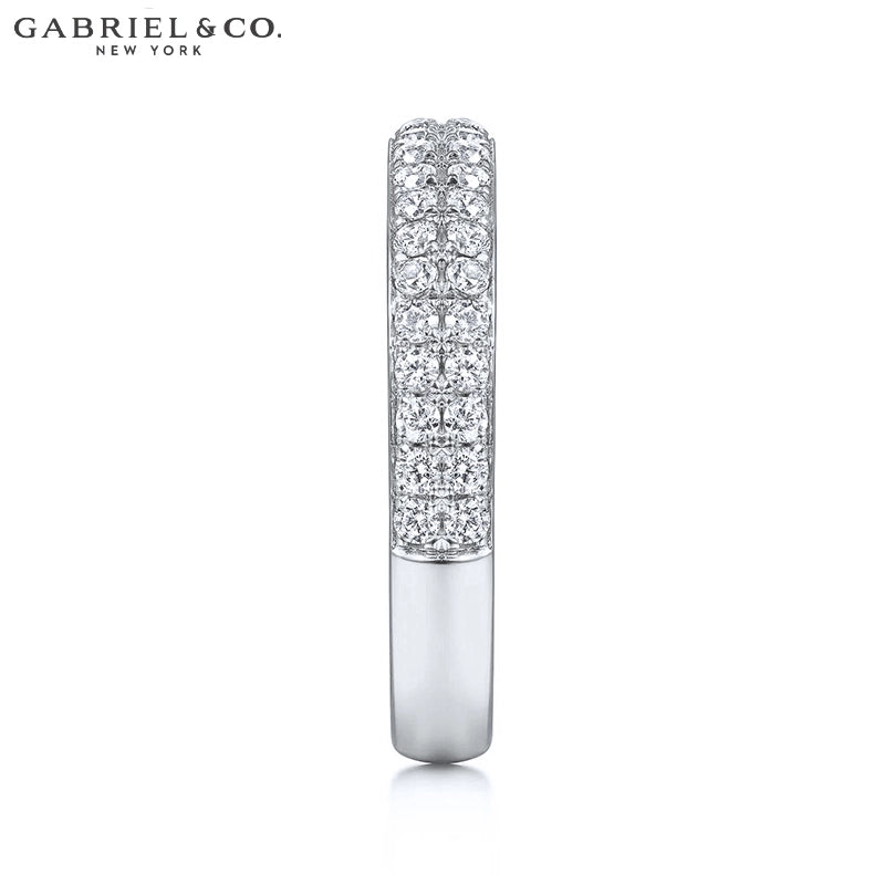 0.50ctw Natural Diamond Pavé Ring 3.1mm