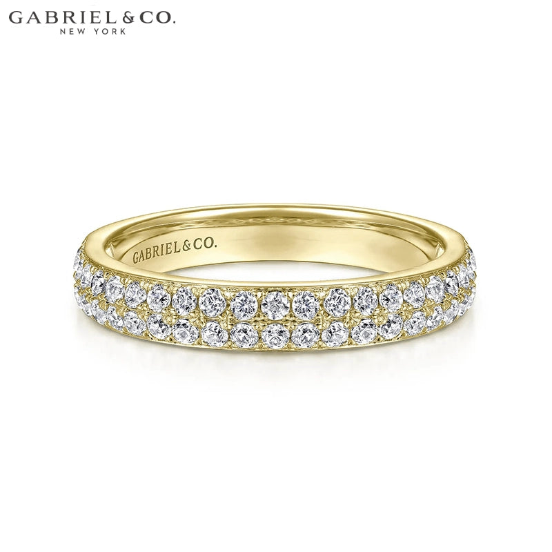 0.50ctw Natural Diamond Pavé Ring 3.1mm