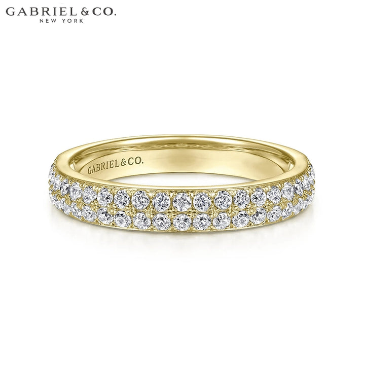 0.50ctw Natural Diamond Pavé Ring 3.1mm