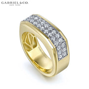 Natural Diamond High Polish Ring 8.0mm